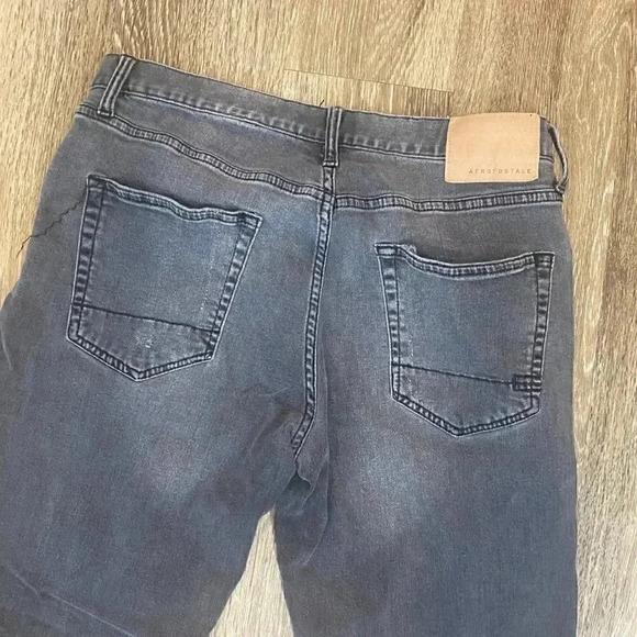 Mens Aeropostale Light Black Jeans - 34x32 - Picture 5 of 9